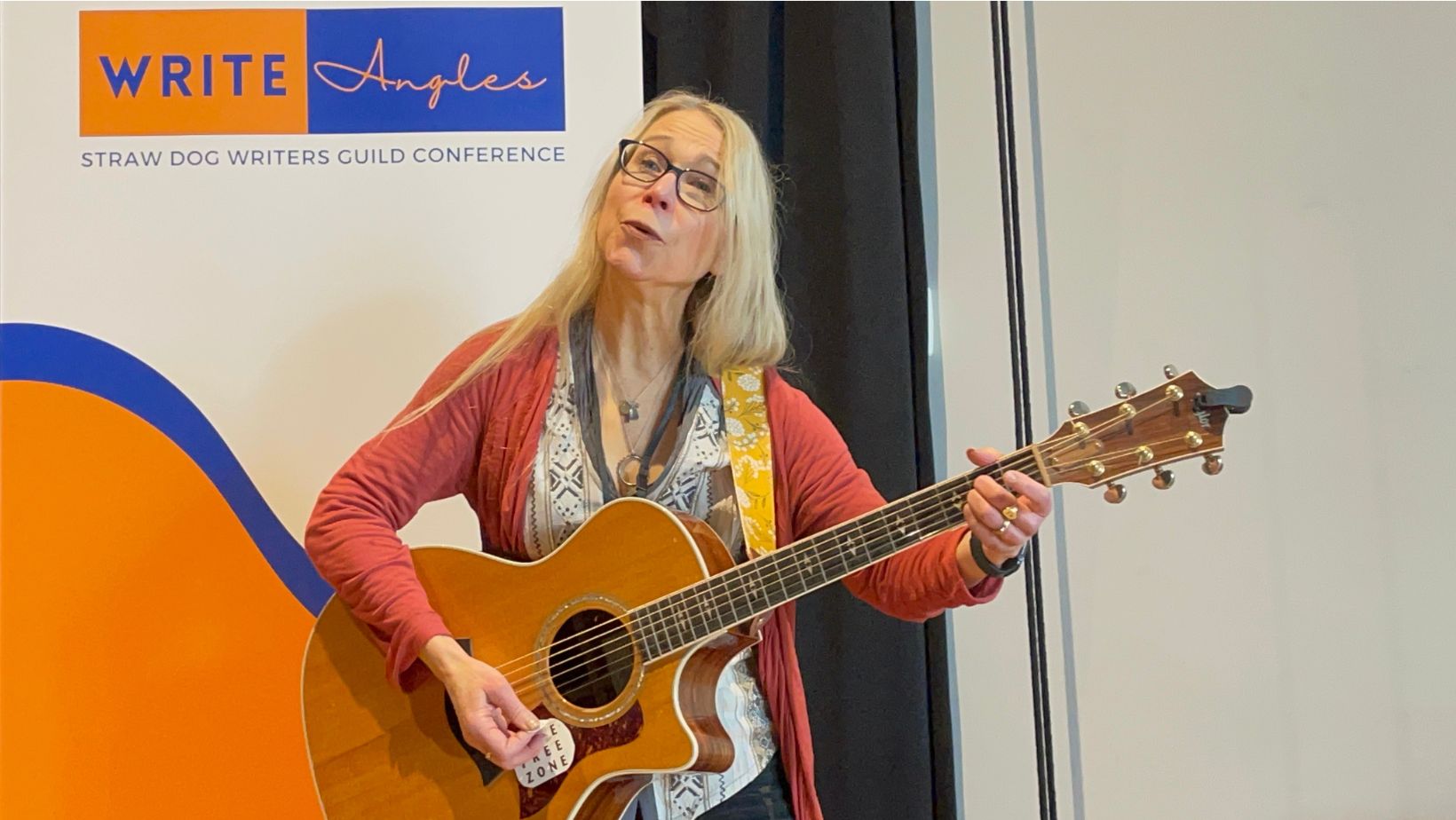 WriteAngles 2024 - Writer & musician, Nerissa Nields performs as she introduces herself during the 'Beyond The Book' session